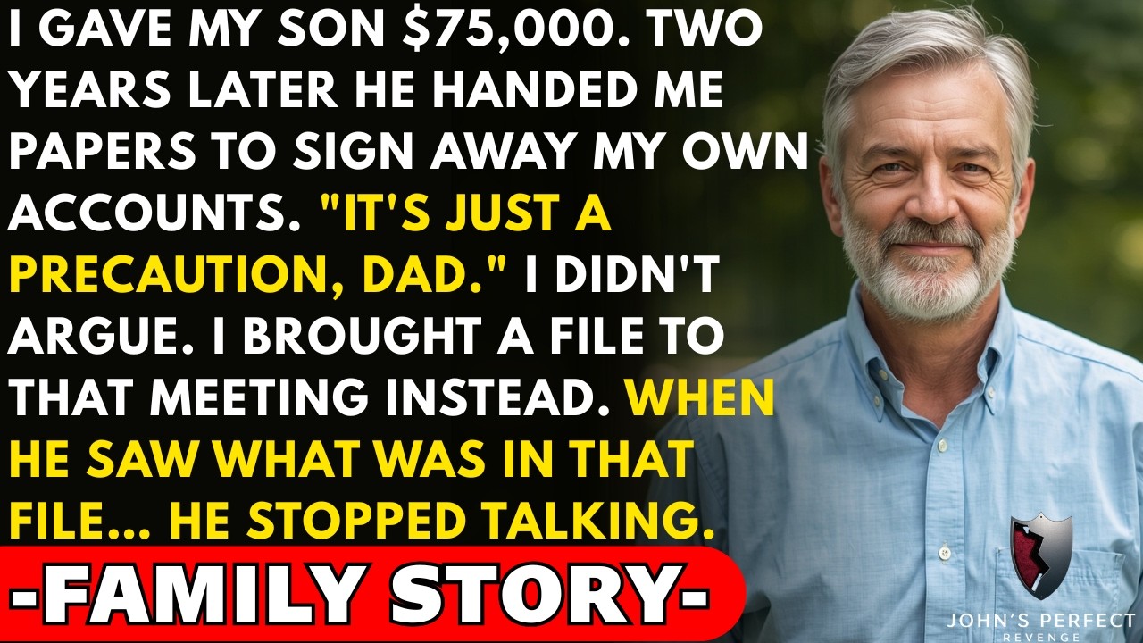 My Son Asked Me To Sign One More Paper, So I Brought A File To That Meeting | FAMILY STORY