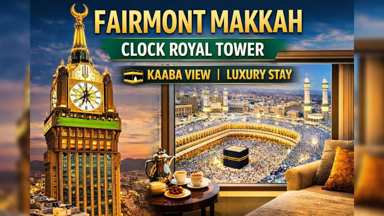 Fairmont Makkah Clock Royal Tower | Kaba View | Luxury Hotel Near Haram #FairmontMakkah #MakkahHotel