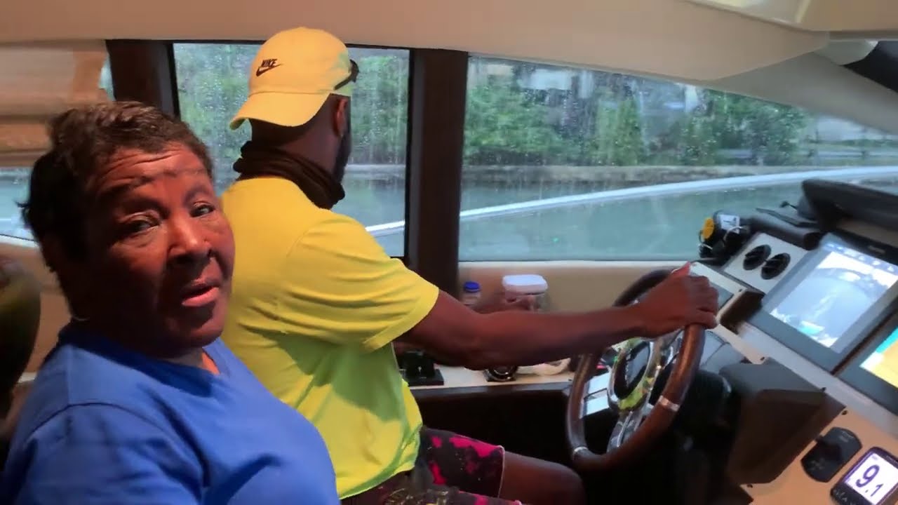 Ms. Jannie Ridin' Shot Gun On The Boat