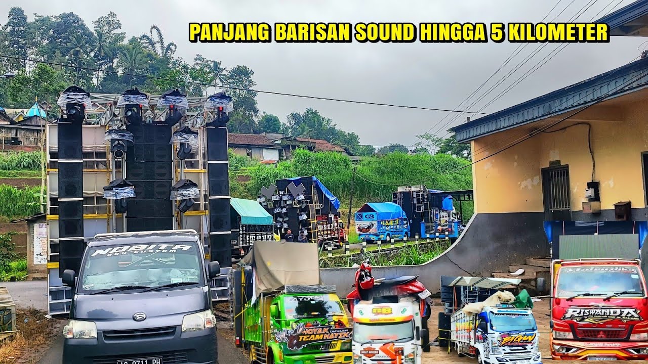 Keren..iring iringan sound system digaris start karnaval akbar bahrul ulum,barisan hingga 5kilometer