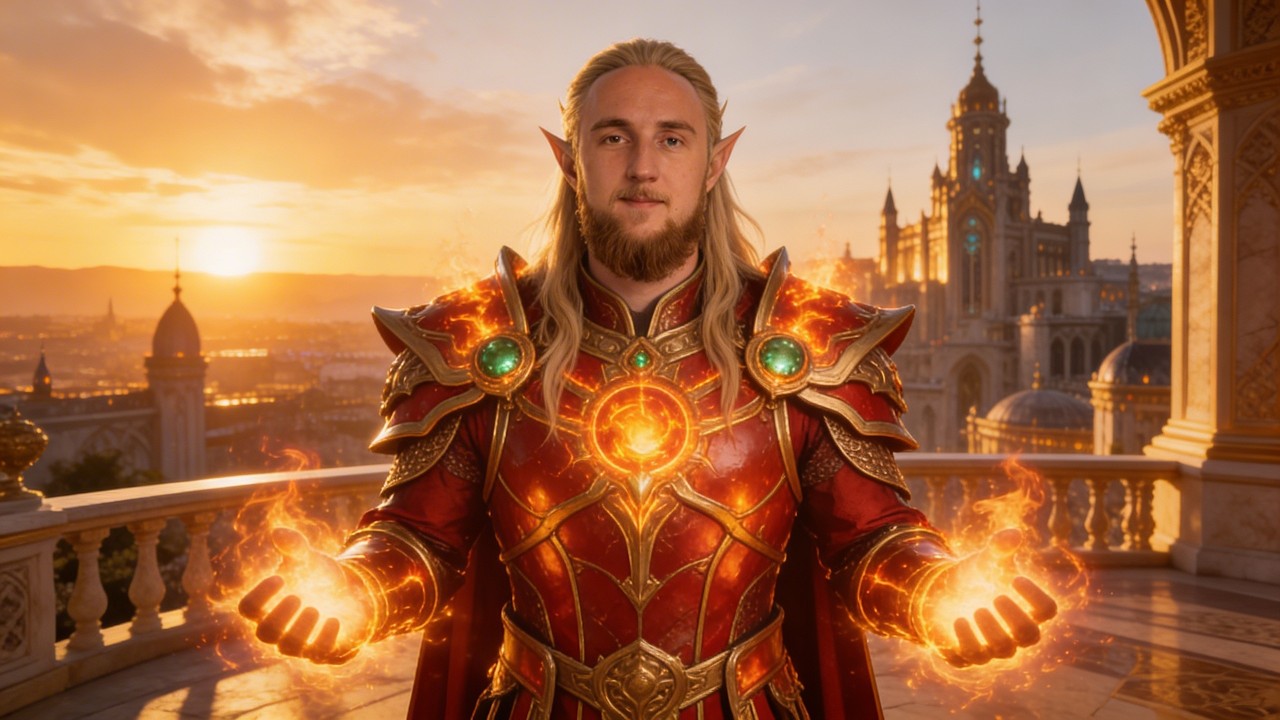 Blood Elf Fire of the Eternal Sun Cinematic Fantasy 4K 🧝🩸