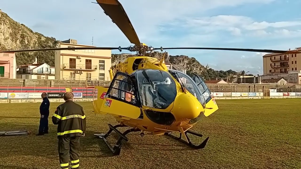 Milazzo: 20/11/2024  Intervento Elisoccorso per incidente con parapendio