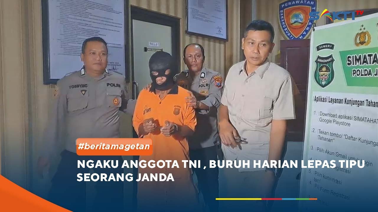 MAGETAN - Ngaku Anggota TNI , Buruh Harian Lepas Tipu Seorang Janda