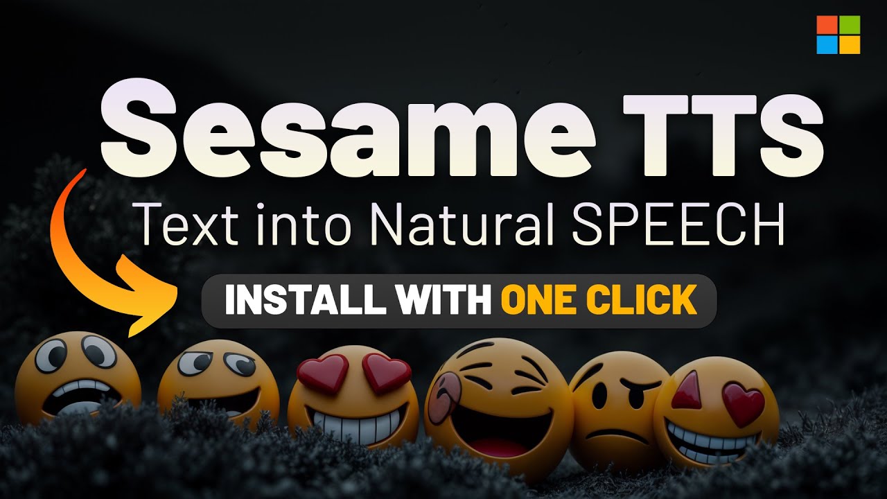 Sesame TTS: One-Click Installation, Human-Like Speech | For windows users
