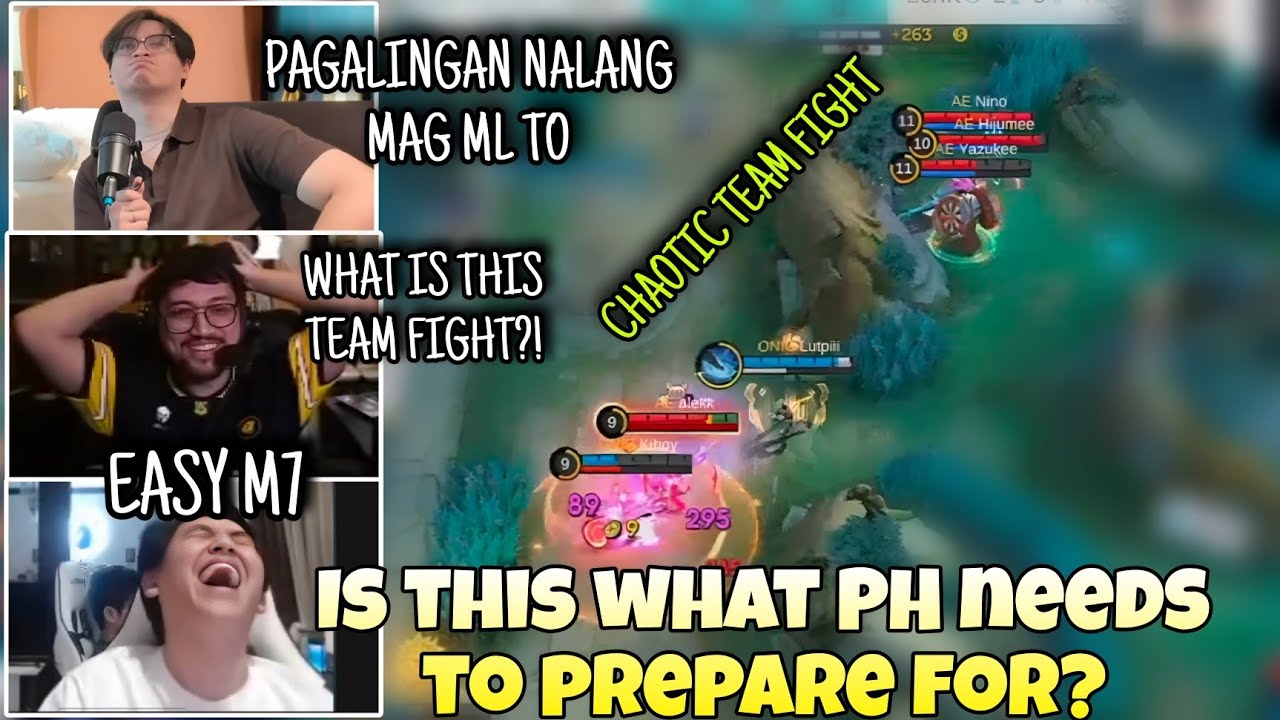 KARLTZY, WOLF AND MIDNIGHT'S REACTION TO ONIC VS AE CHAOTIC TEAM FIGHT...😫🤮🤧