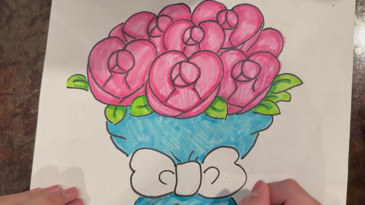 Simple Bouquet of Flowers Artwork