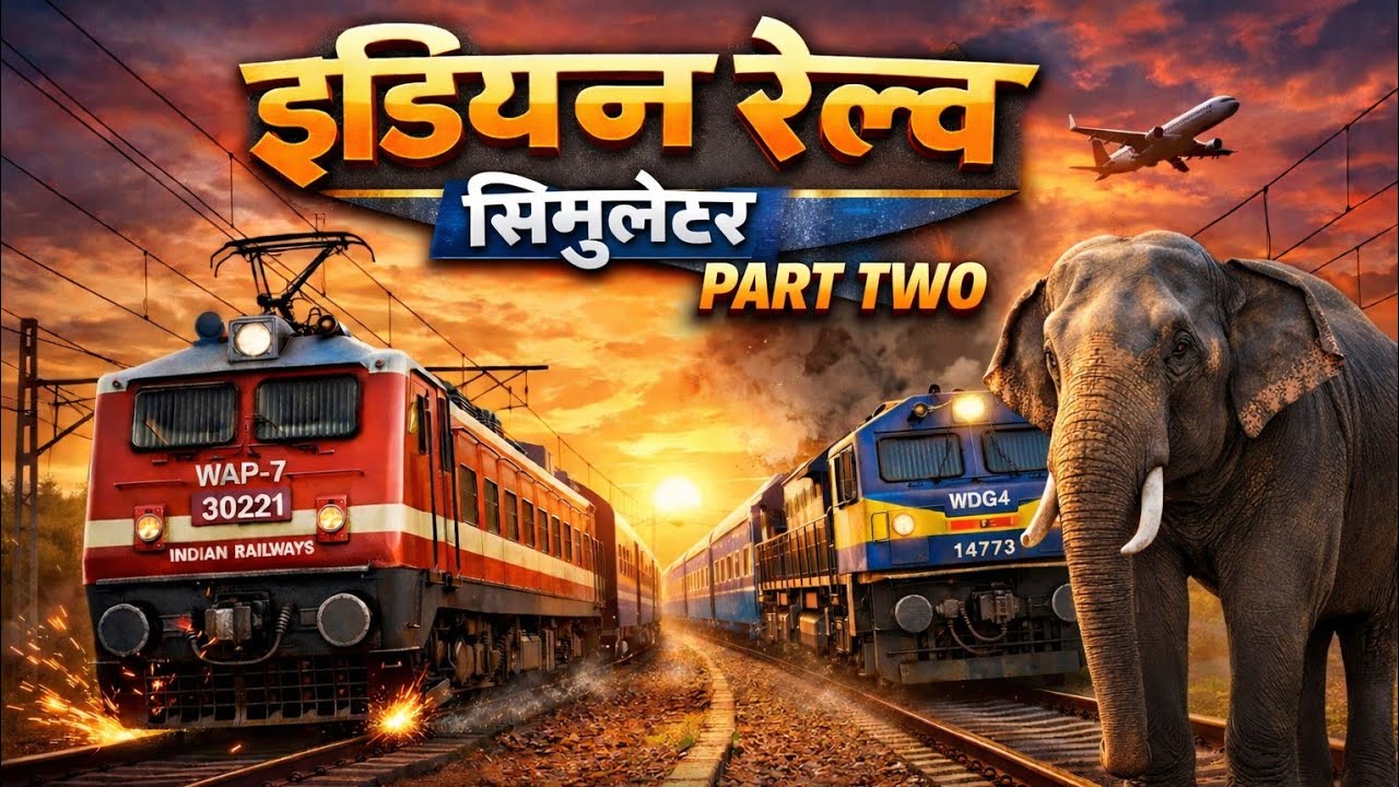 Indian railway simulator game part 2🙏👍🚂