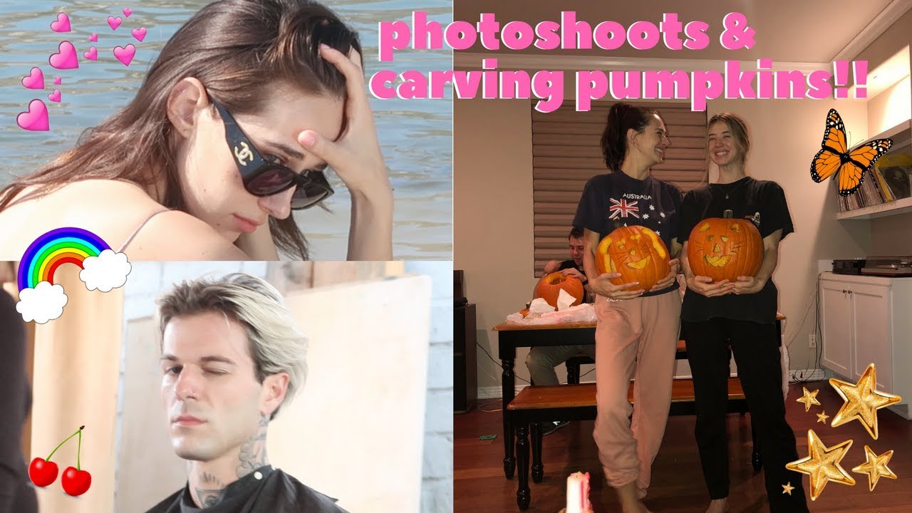 photoshoots & carving pumpkins!~ devon lee carlson🌟