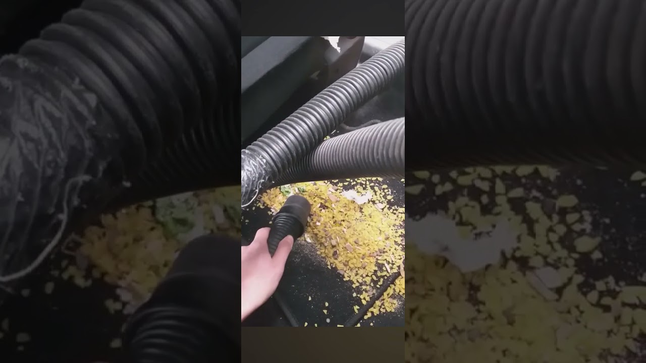 Old car vacuuming video 