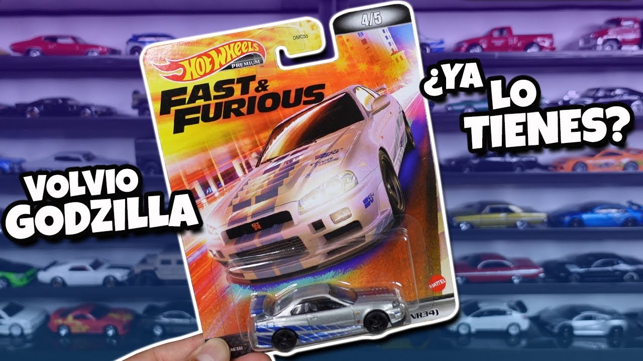 Volvio el GTR de Brian O'Conner | Hot Wheels Premium Fats and Furious