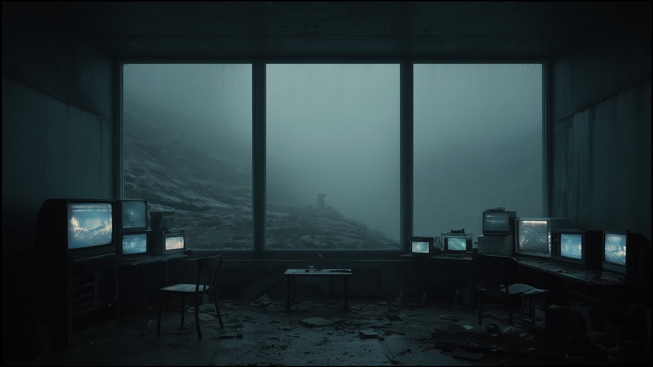 Remote Signal Station in the Storm | Ethereal Ambient Drone Isolation Soundscape | 4K