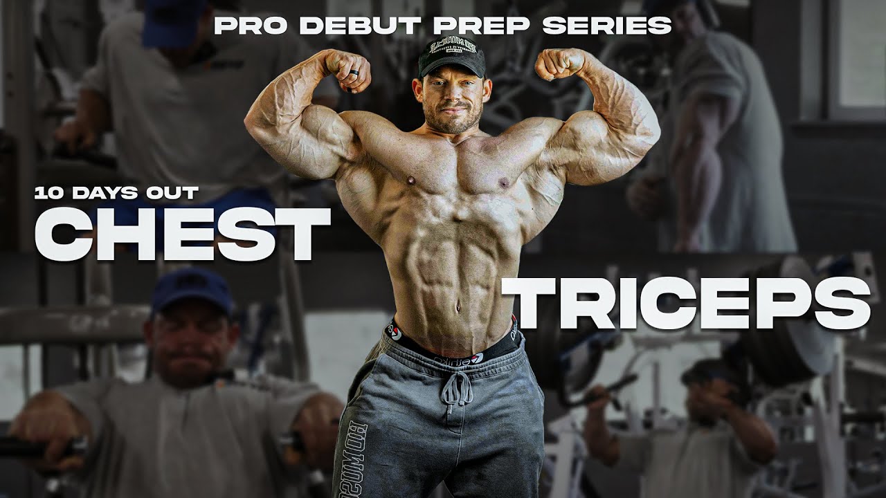 10 DAYS OUT | Chest Triceps POSING | Pro Debut Prep Series | IFBB PRO JUSTIN SHIER