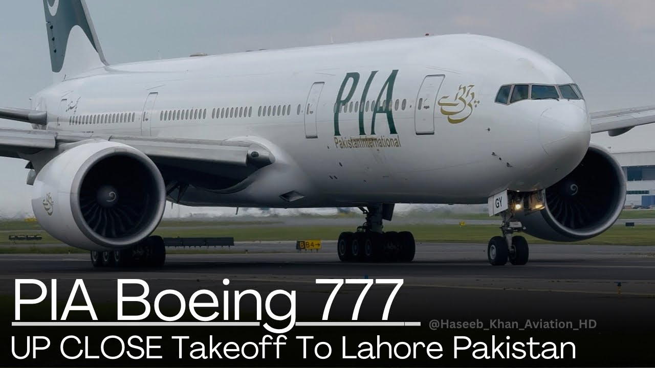 UP CLOSE PIA Boeing 777 Takeoff From Toronto To Lahore! #aviation #pakistan #pia #piatoronto #yyz