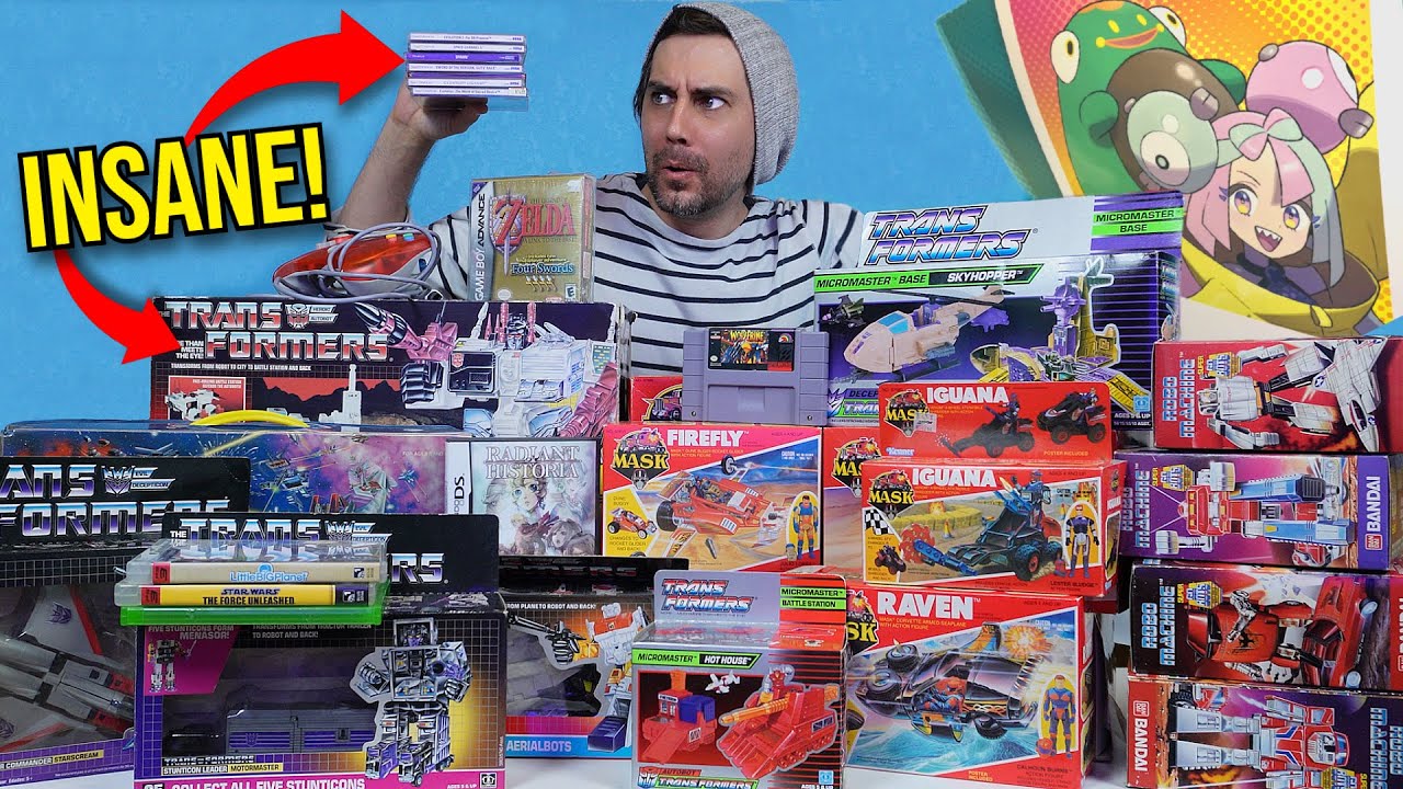 I FOUND A MASSIVE RETRO TOY COLLECTION AND EPIC GAMES! | ToT's Collection