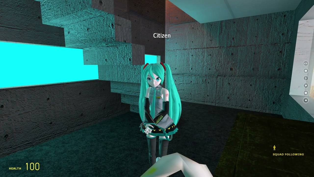 Guy yaps to Miku NPC for 8 mins and 31 secs in Garry's Mod