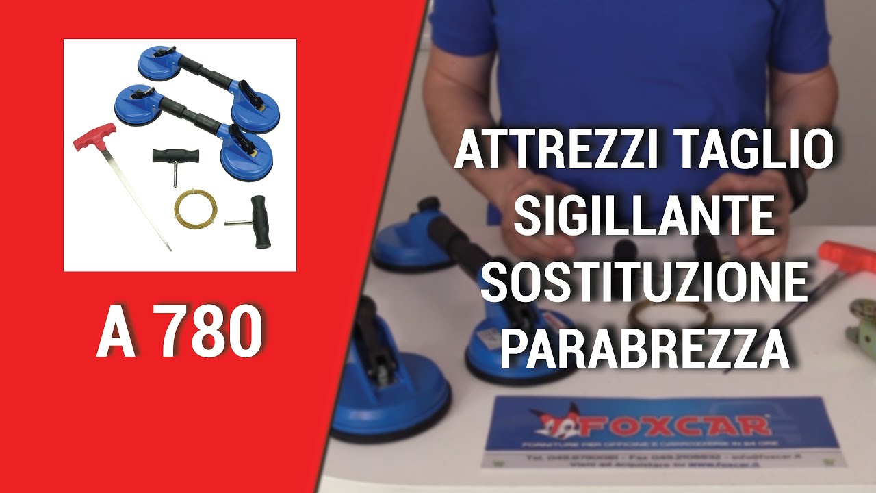 KIT attrezzi taglio sigillante sostituzione parabrezza | A780 | Foxcar