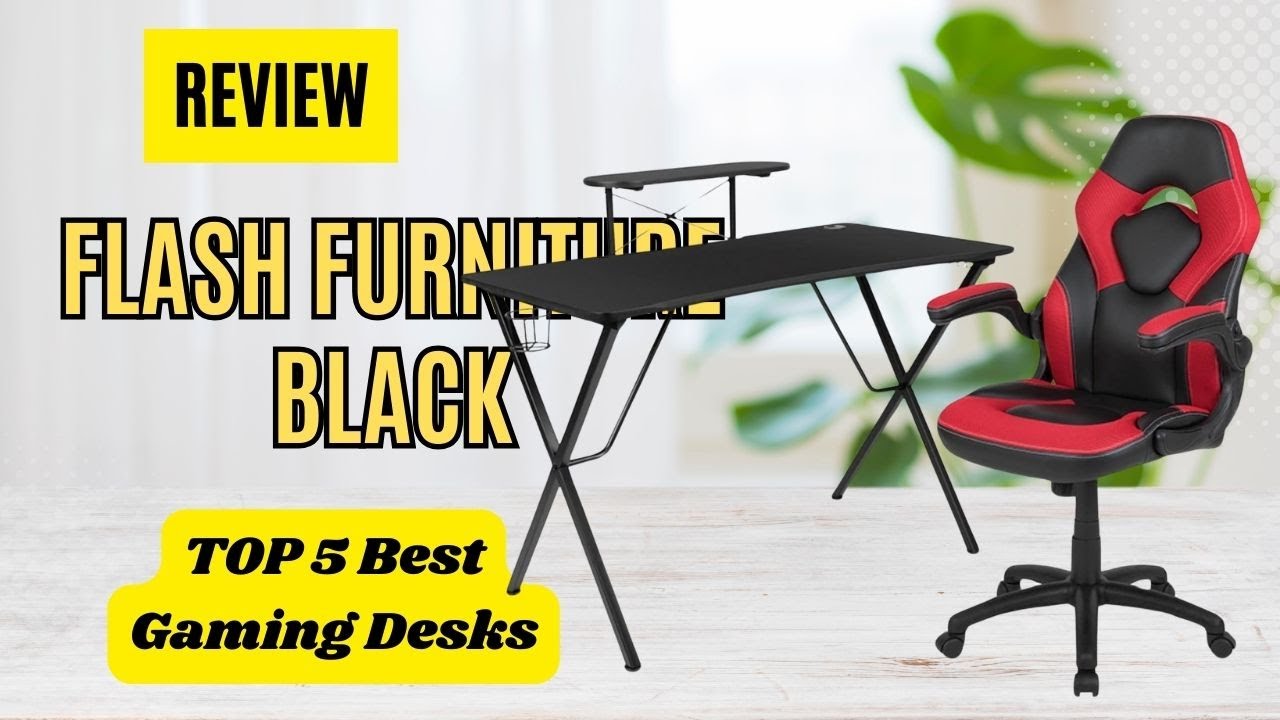 Review Flash Furniture Black Gaming Desk - Top 5 Best Gaming Desks On Amazon 2024