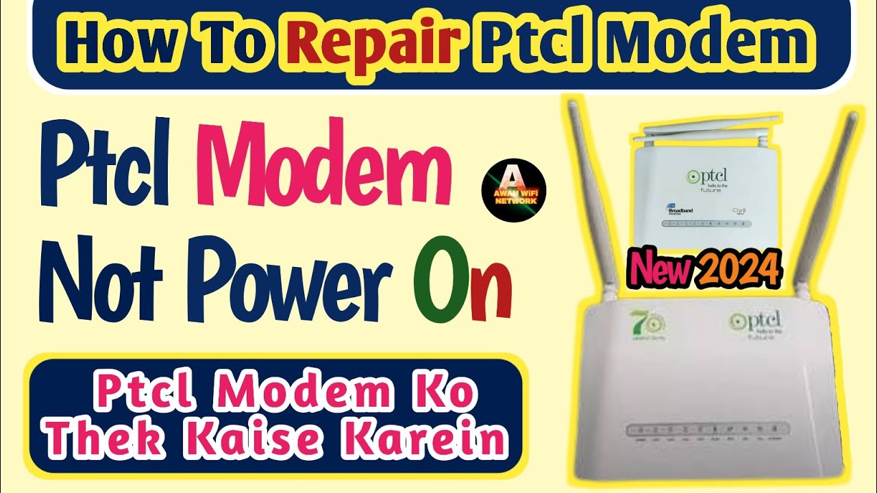 How To Repair Ptcl Modem | Ptcl Modem Dead Repair | Ptcl Modem Power Issue | ptcl 2750u modem repair