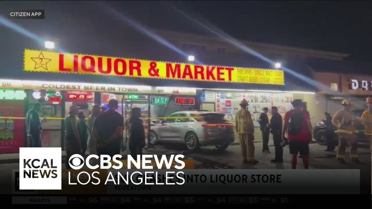 SUV crashes into Koreatown liquor store