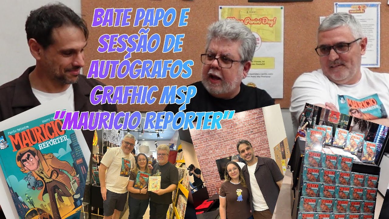 BATE PAPO E SESSÃO DE AUTÓGRAFOS DA GRAFHIC MSP 