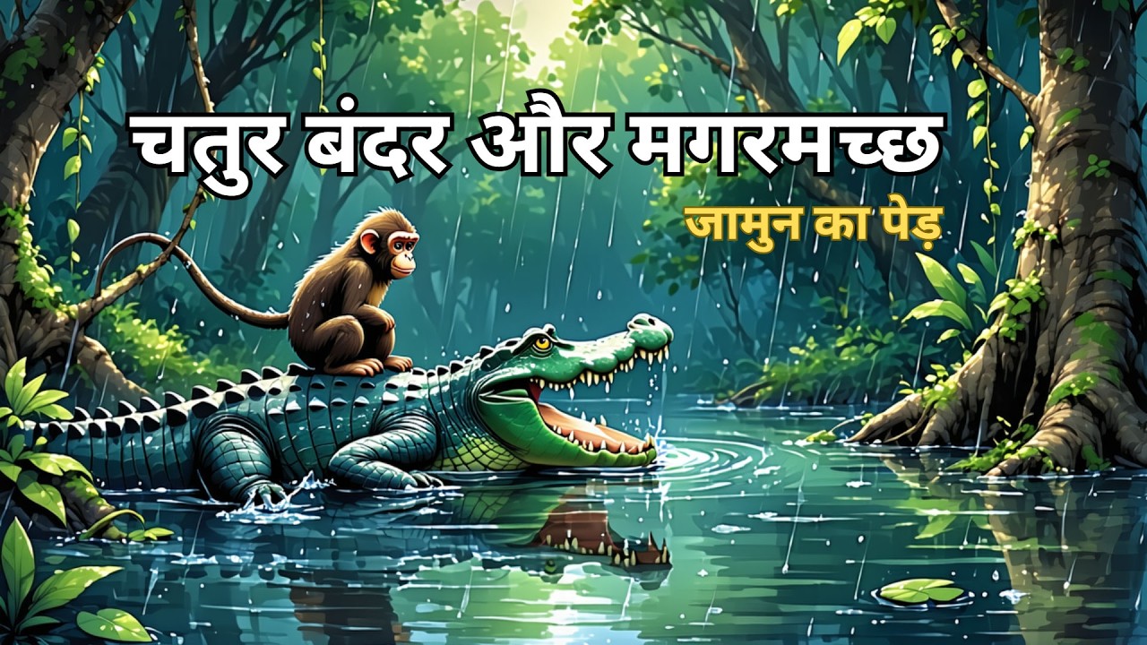 चतुर बंदर और मगरमच्छ
