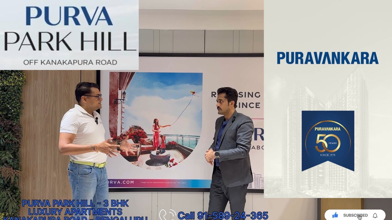 Purva Park Hill 3 BHK Bangalore | Kanakapura Road | Sample Flat Tour & Sales Presentation