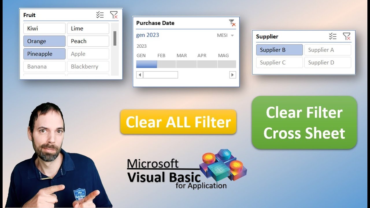 VBA Excel - Elimina Filtri Slicer