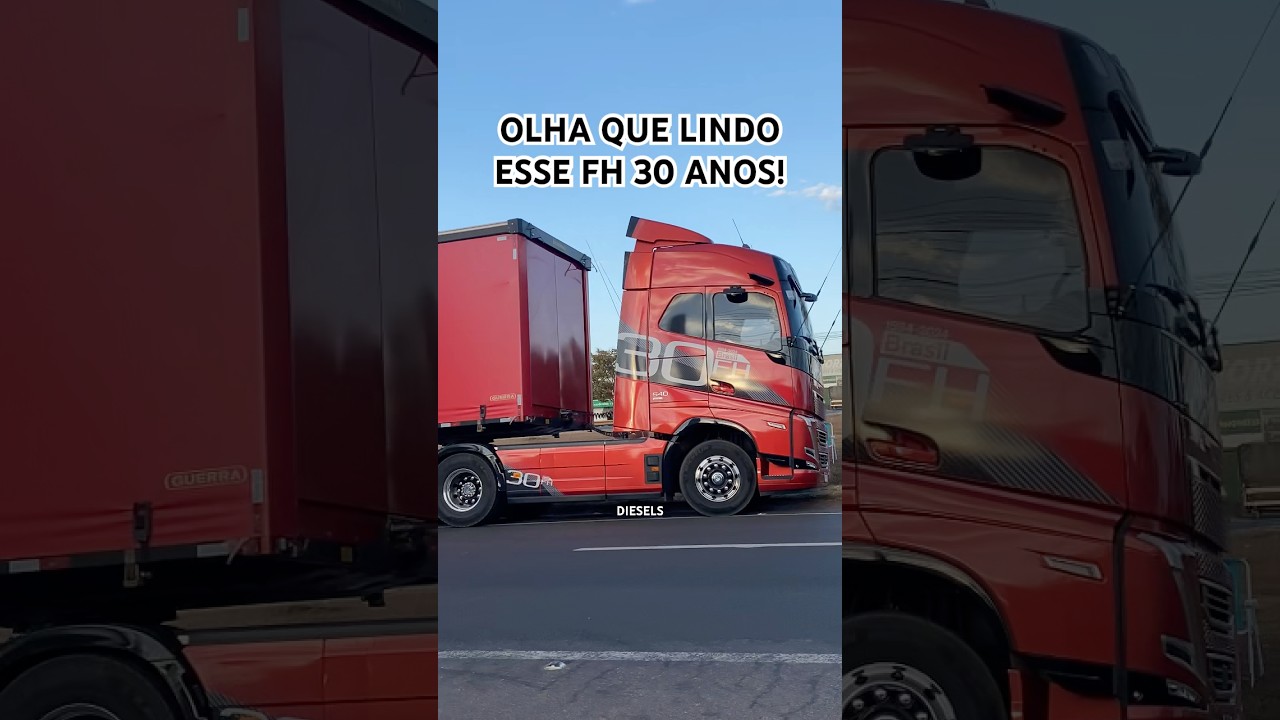 OLHA QUE LINDO ESSE FH 30 ANOS! #caminhao #volvo #fh #30anos #lindo #viralvideo #shorts #brasil #yt