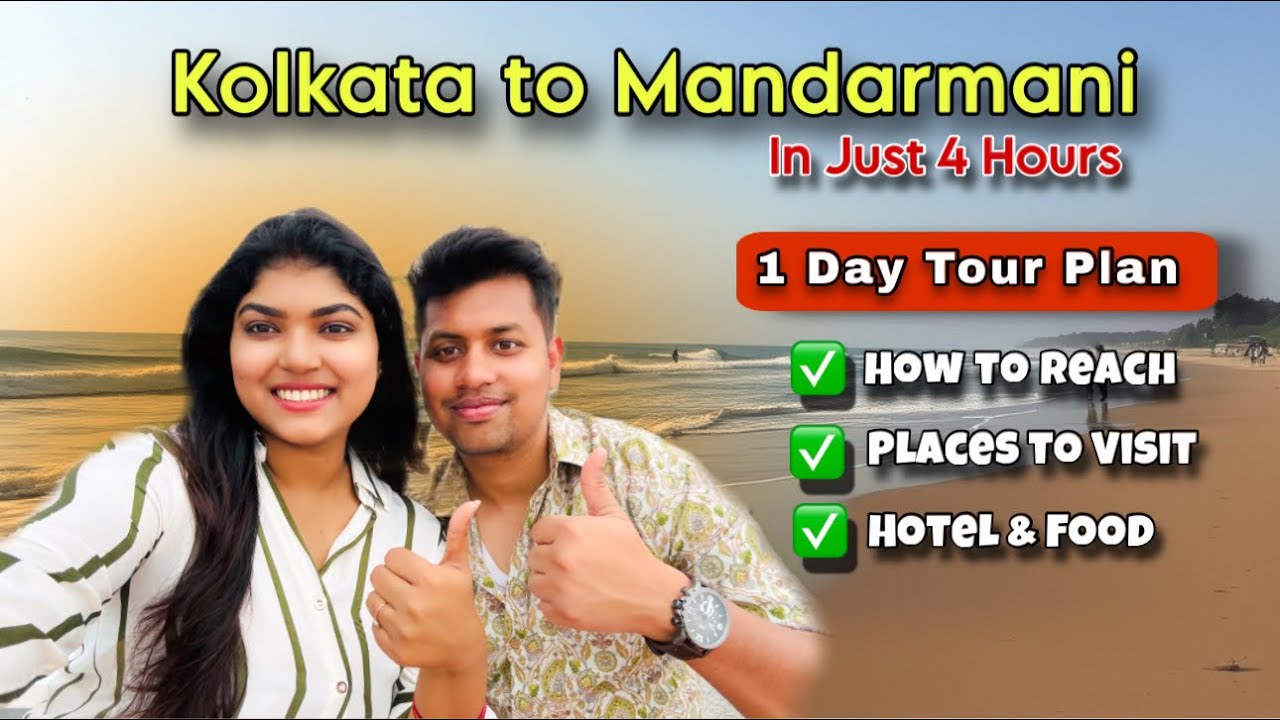 Mandarmani 1 Day Trip 🏖️ || Best Travel Plan || Where to Stay, Vlog #107 || JayNaina
