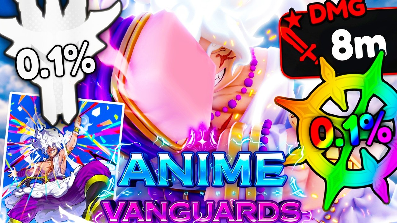 Эволюция 0,1% VANGUARD MONARCH LUFFY GEAR 5 в Anime Vanguards в Roblox!