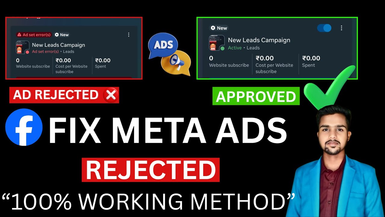 Meta Ads Rejected? Facebook Ads Not Approved? Fix Meta Ad Errors in Minutes