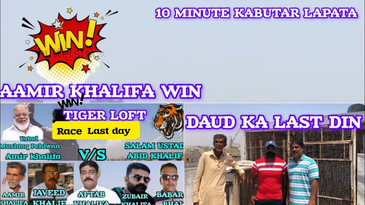 Aamir khalifa Win | Aamir khalifa V/S Abid khalifa | Dorr Ka challenge | last day Gola Kabootar king