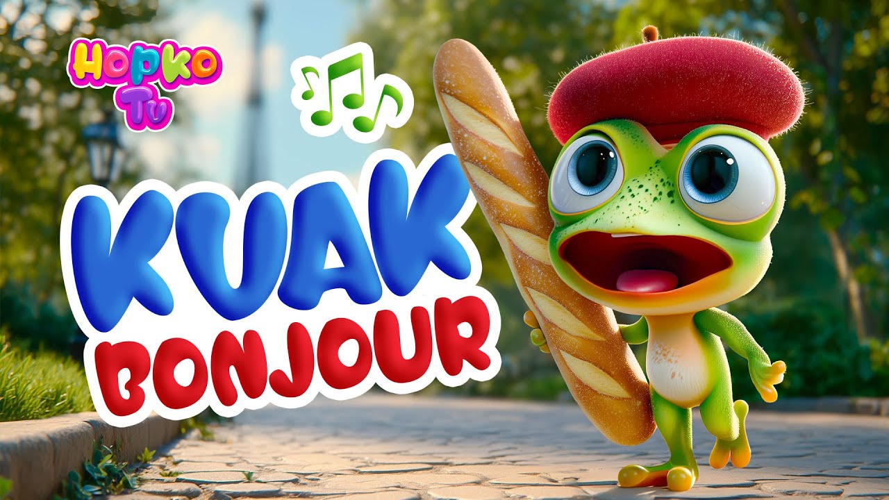 Kvak Bonjour (Žabka Hopka) | @HopkoTV Pesničky pre detičky SK