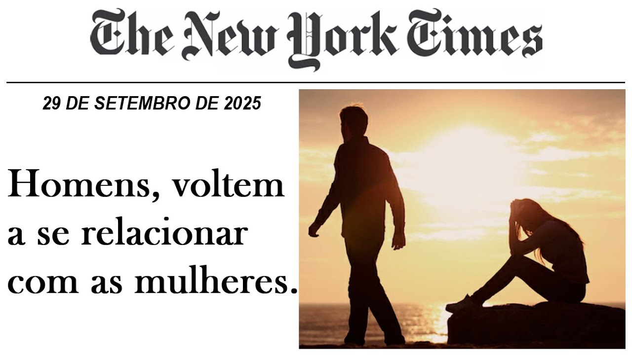 Finalmente a grande mídia tradicional admite que os homens estão se afastando das mulheres.