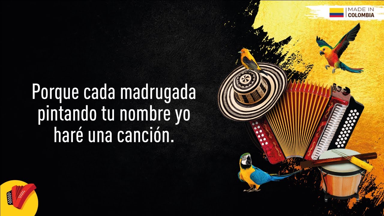 Pintando Tu Nombre, Juan Piña & Jesualdo Bolaños, Video Letra - Sentir Vallenato