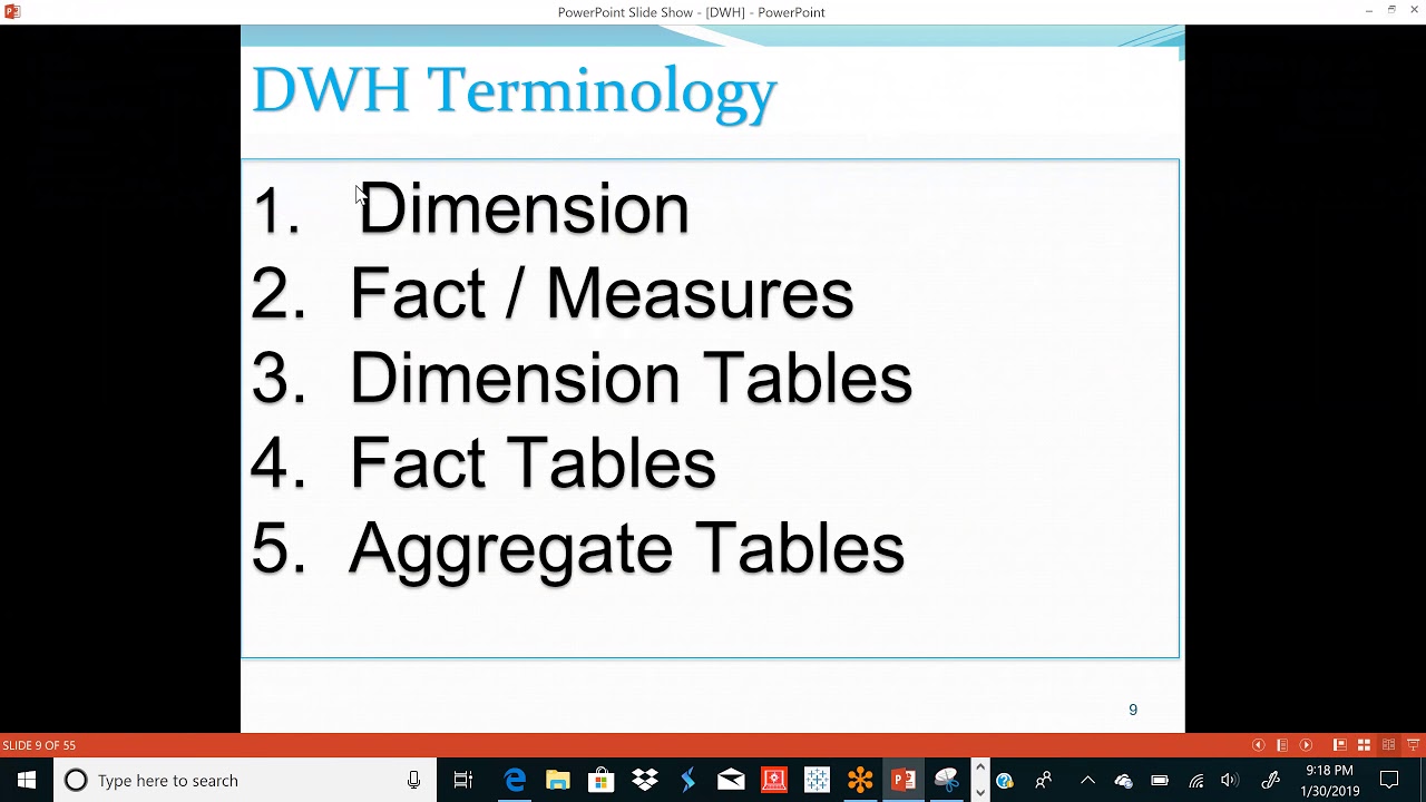 Dimensions,Facts & Measures