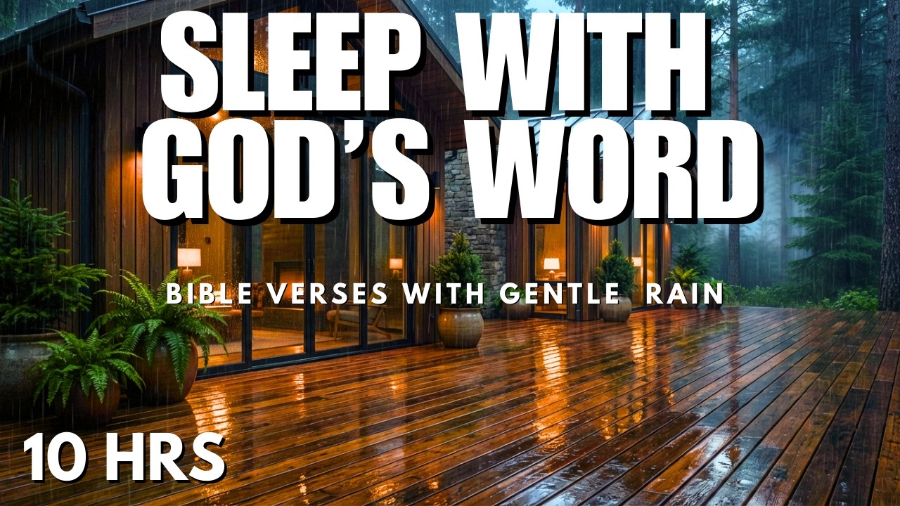 Fall Asleep to God’s Word | Bible Verses to Renew Your Mind with Gentle Rain (10HRS)