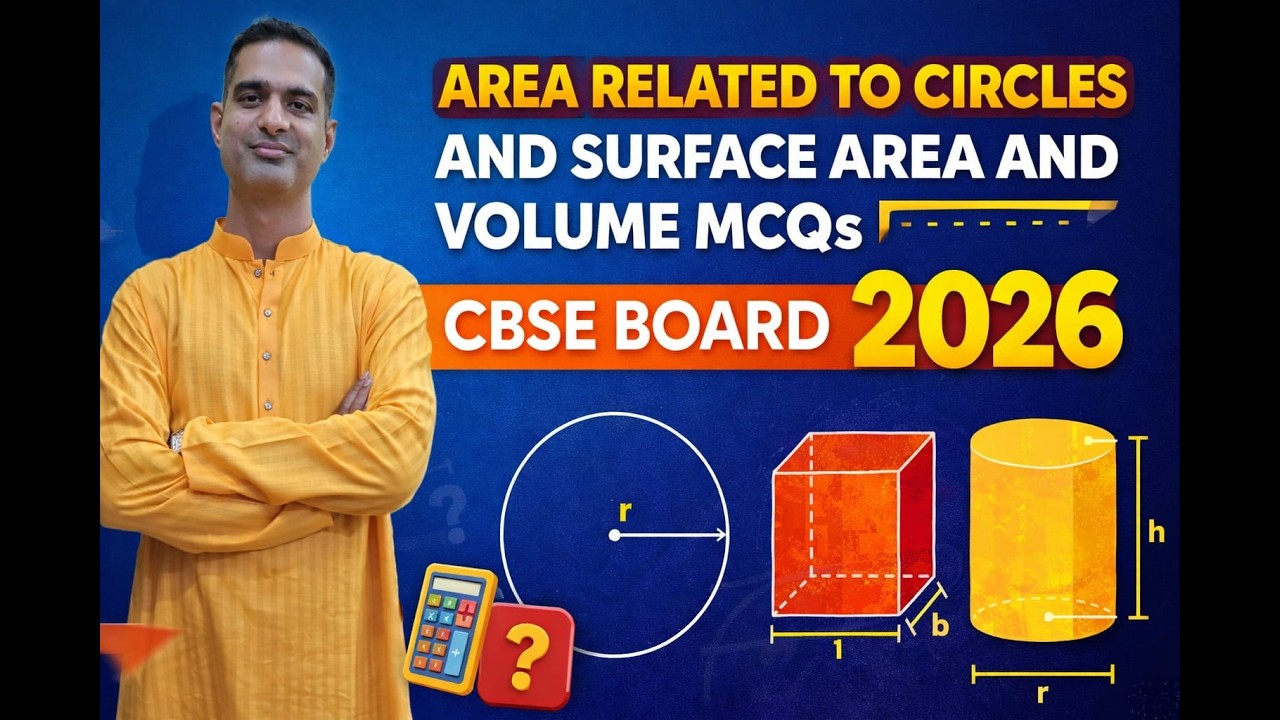 Area Related to Circles & Surface Area and Volume MCQs