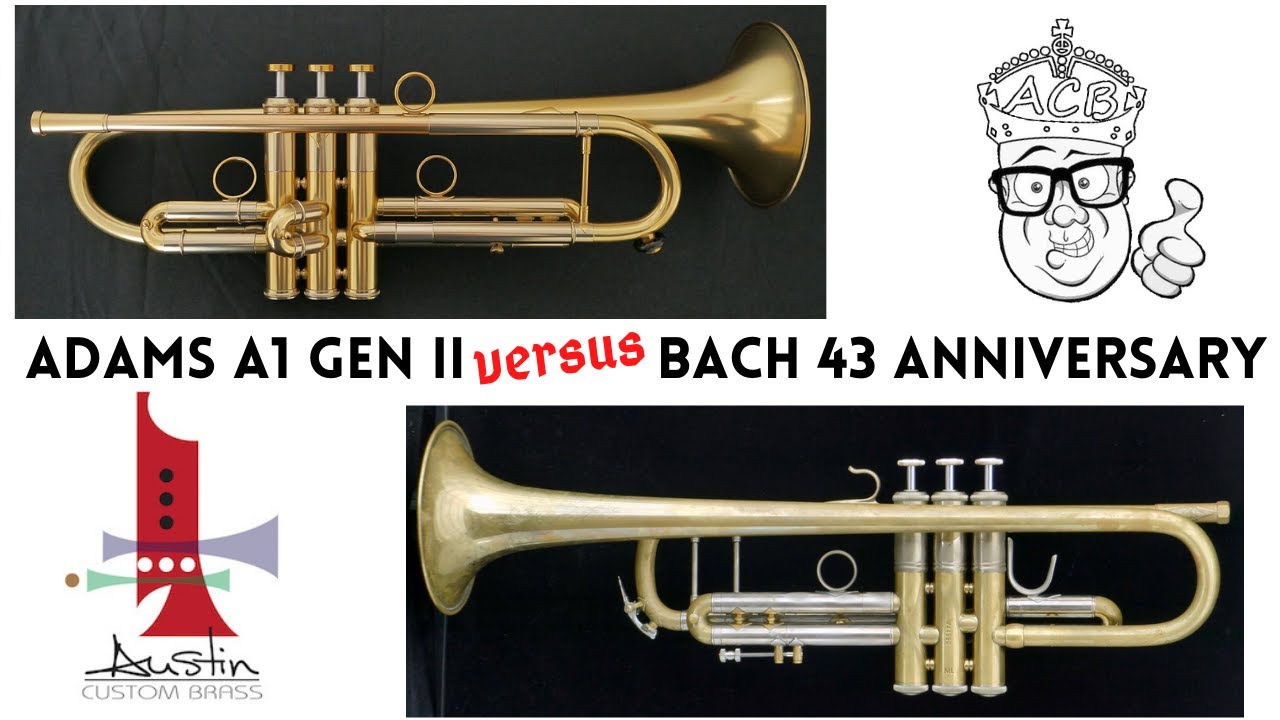 Adams A1v2 vs Bach Stradivarius 19043 Anniversary Model Trumpet Showdown at Austin Custom Brass!