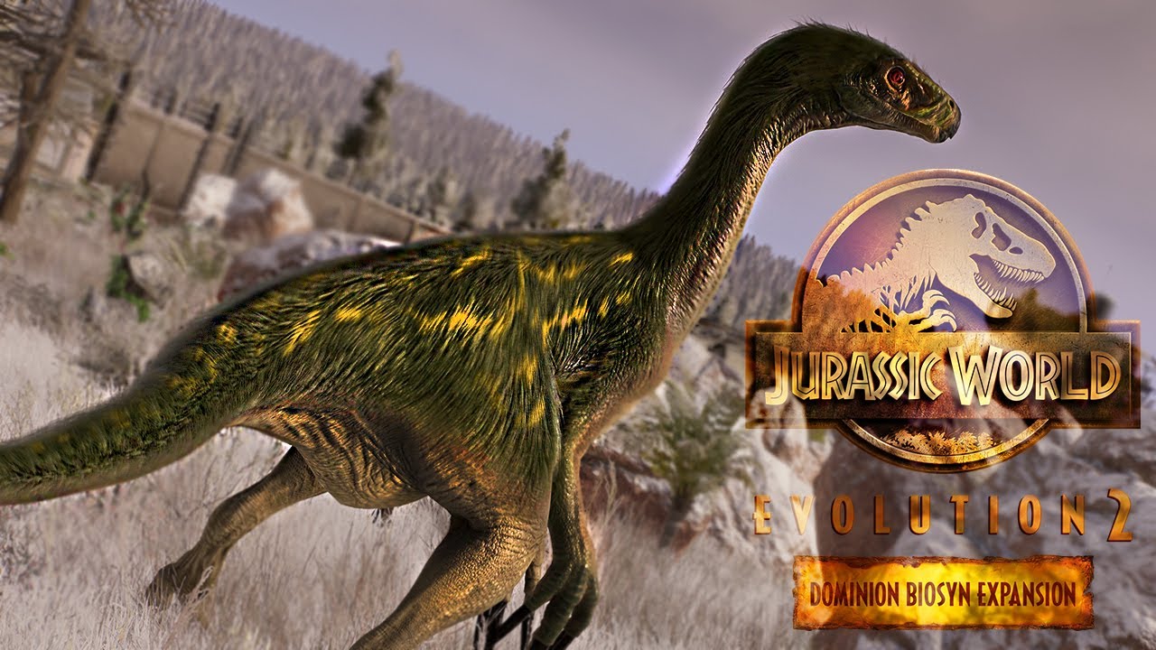 Snowy Sierra Nevada Park Build + Therizinosaurus Habitat [JWE2] [4K]