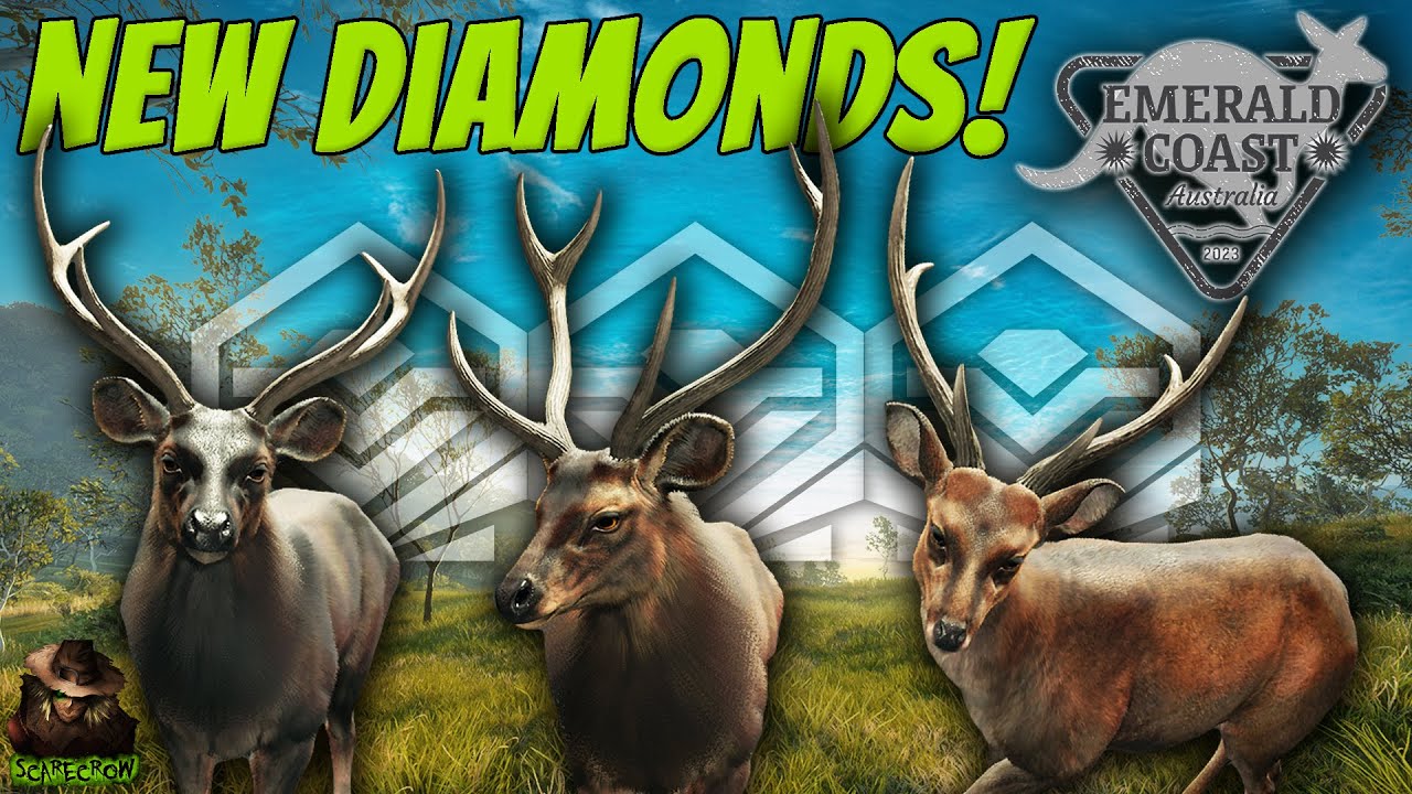 Double Diamond Sambar Deer & A Surprise Diamond Hog Deer From Emerald Coast! Call of the wild