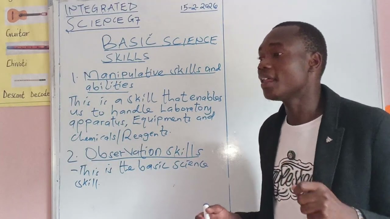 BASIC SCIENCE SKILLS  - (LESSON 8 JSS  GRADE 7 INTEGRATED SCIENCE TOPIC 1.)