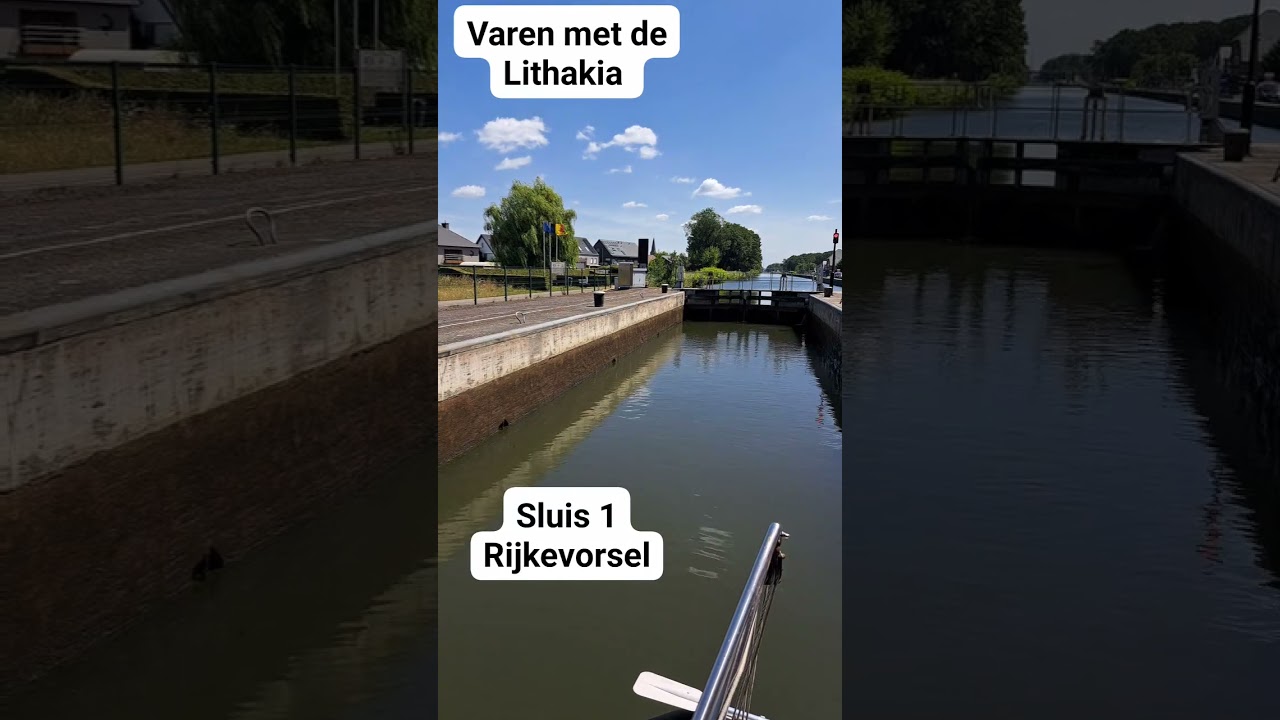 Sluis 1 Rijkevorsel. Kanaal Dessel Turnhout  Schoten.  #boatlife #varen #varenmetdelithakia