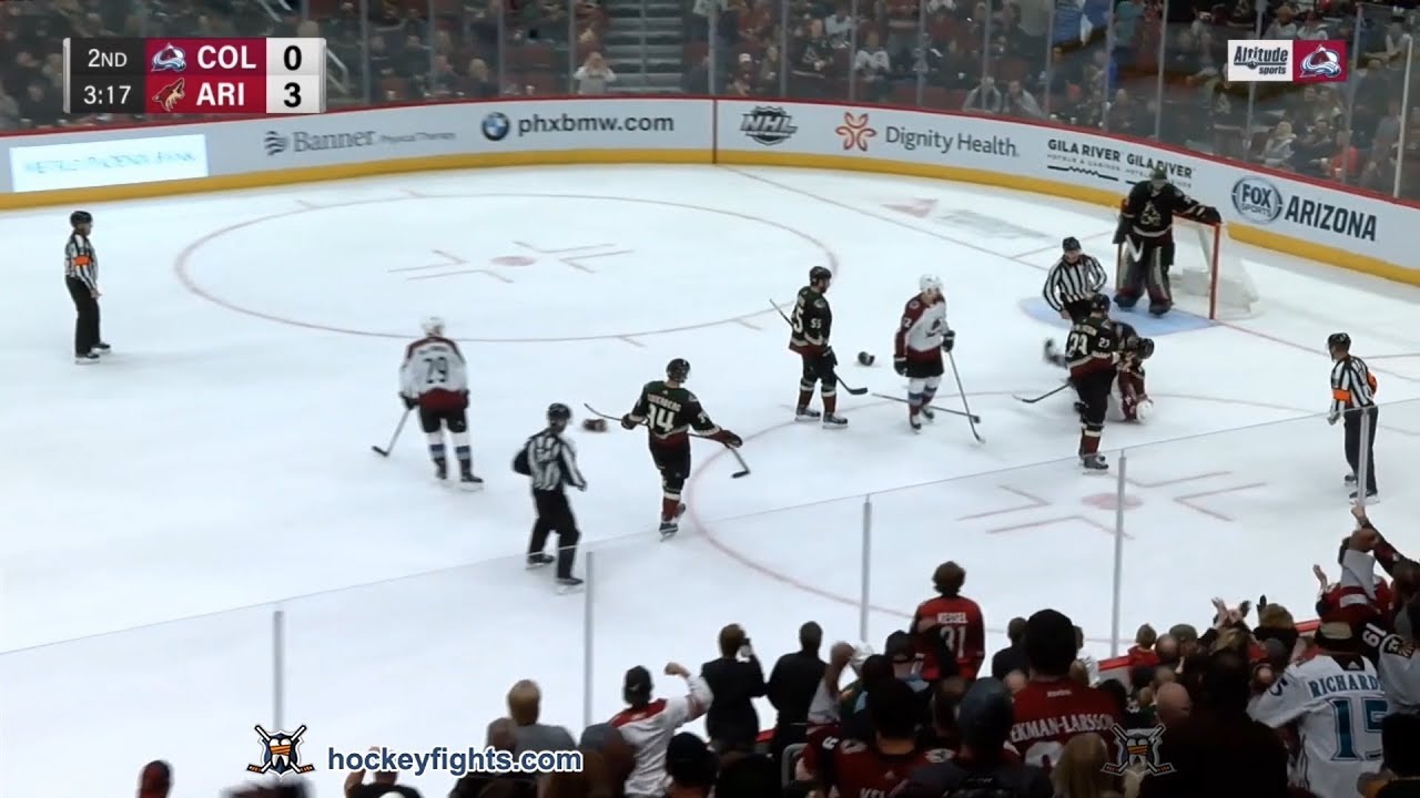 Nazem Kadri vs Lawson Crouse Nov 2, 2019