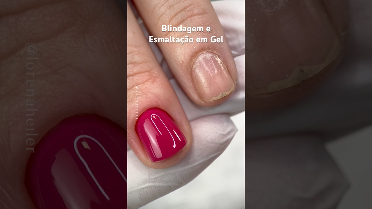 Como fazer esmalta&ccedil;&atilde;o em gel na unha natural #nails #gelnailpolish #unhas #nailart #esmalteemgel