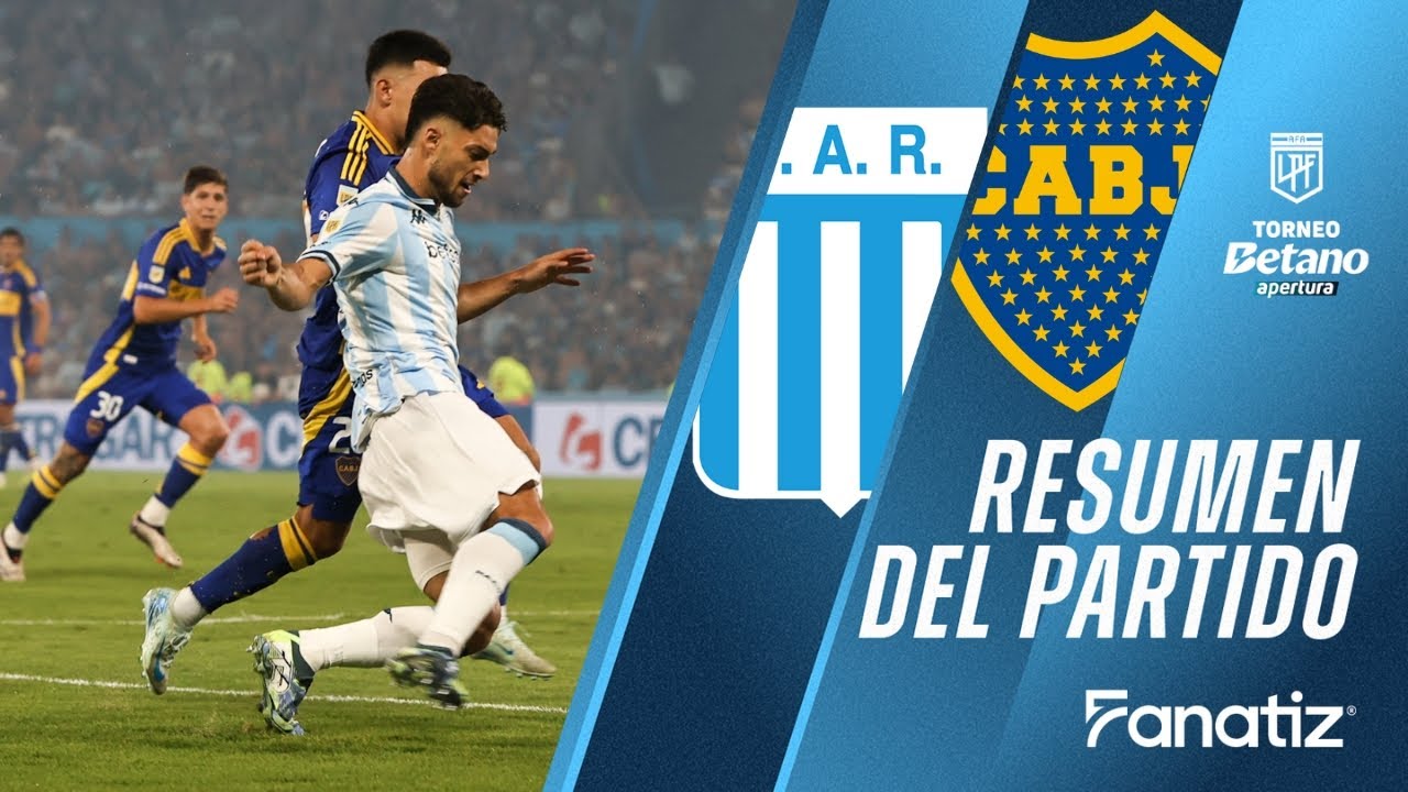 Racing Club 2 vs. 0 Boca Juniors - Resumen del Partido | 