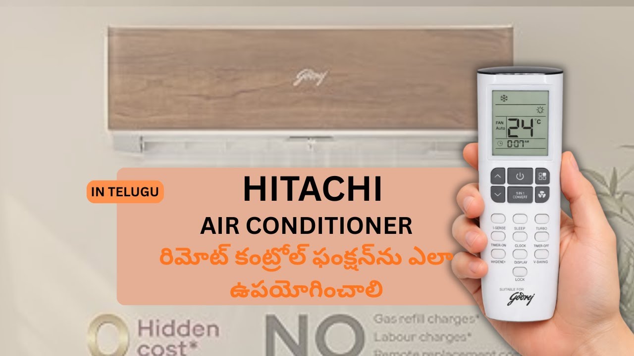 How to Use Godrej Inverter AC Remote | Telugu Tutorial