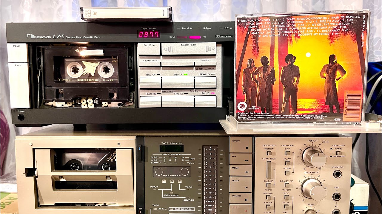 Пишем на «хром» Philips CD extra с CD на деке Nakamichi LX-5