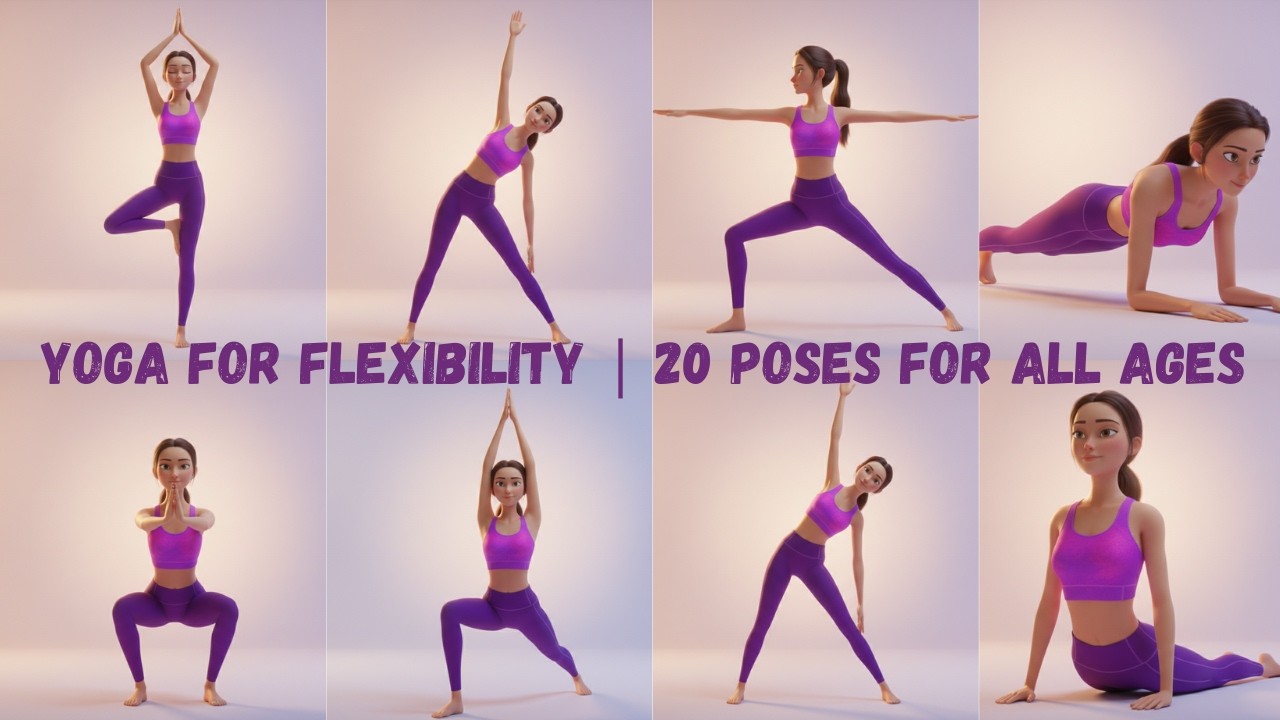 Yoga For Flexibility | 20 Quick poses for all ages