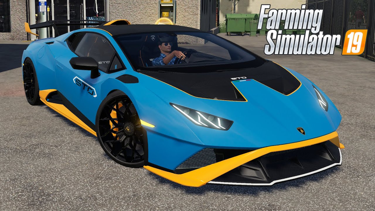 Lamborghini Hurac&aacute;n STO - Farming Simulator 2019[FS19 LS19 Car Vehicle Mod]#gaming #games #gameplay